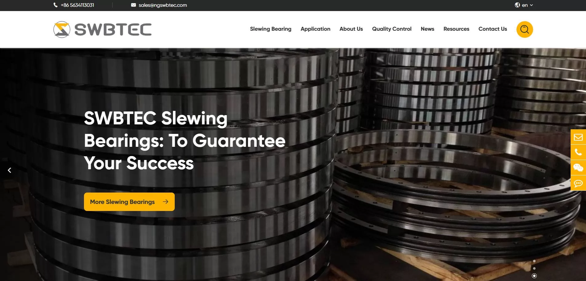 SWBTEC Slewing Bearing Manufacturer China