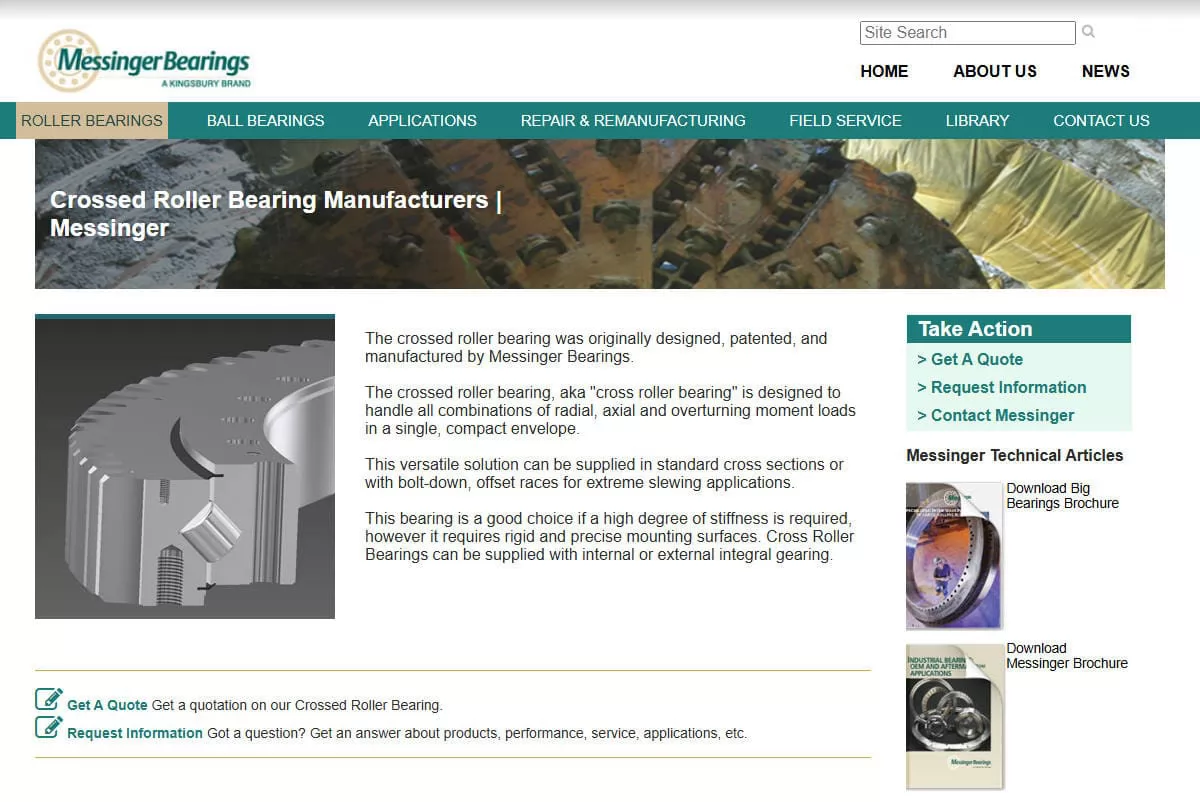Top Cross Roller Bearing Manufacturers and Suppliers