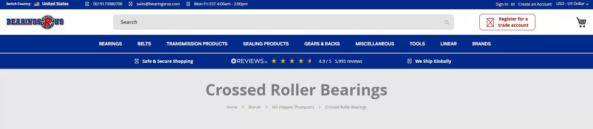 Top Cross Roller Bearing Manufacturers and Suppliers