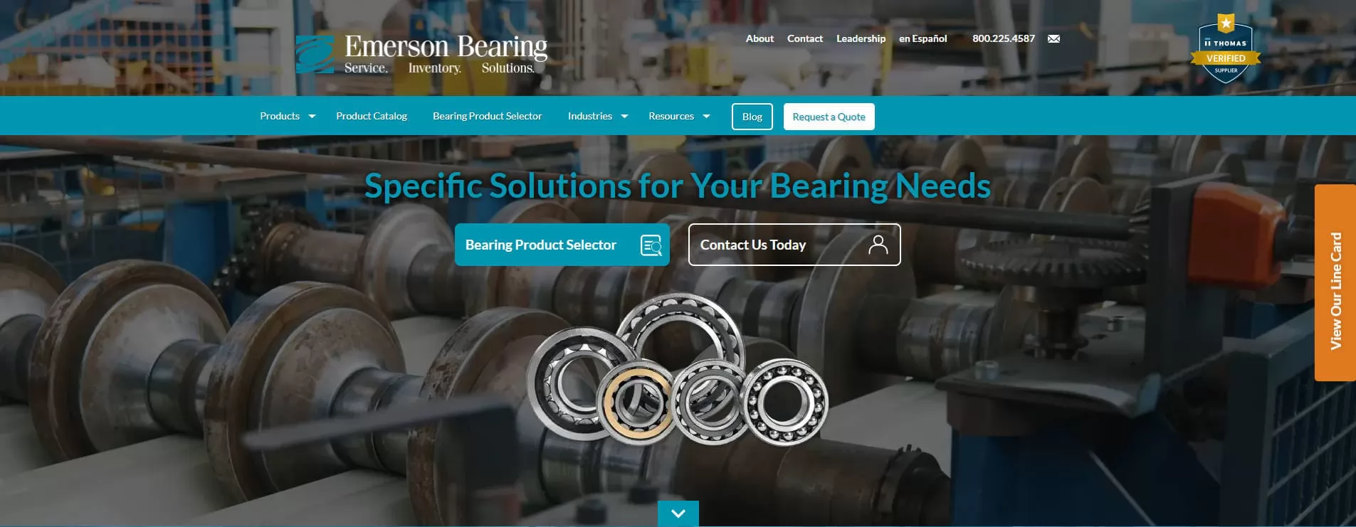 Emerson Bearing - Ball and Roller Bearing Supplier in Boston USA