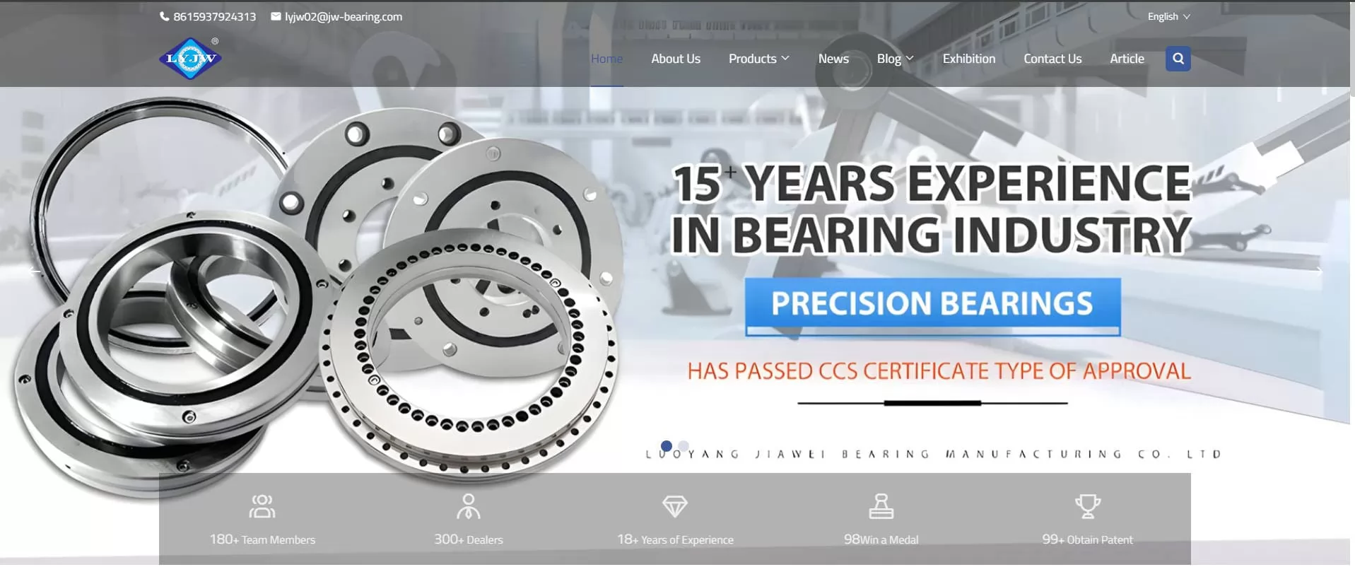 LYJW Luoyang Jiawei Slewing Ring Bearing Manufacturer China