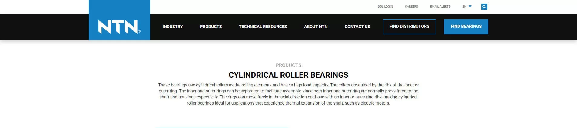NTN cylindrical roller bearing supplier Japan