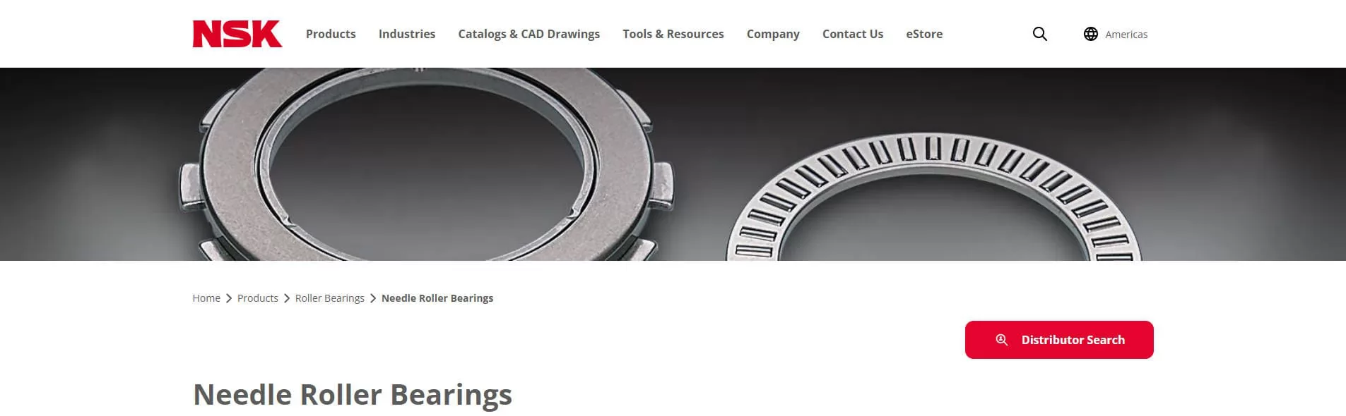 NSK Needle Roller Bearing Manufacturer Japan
