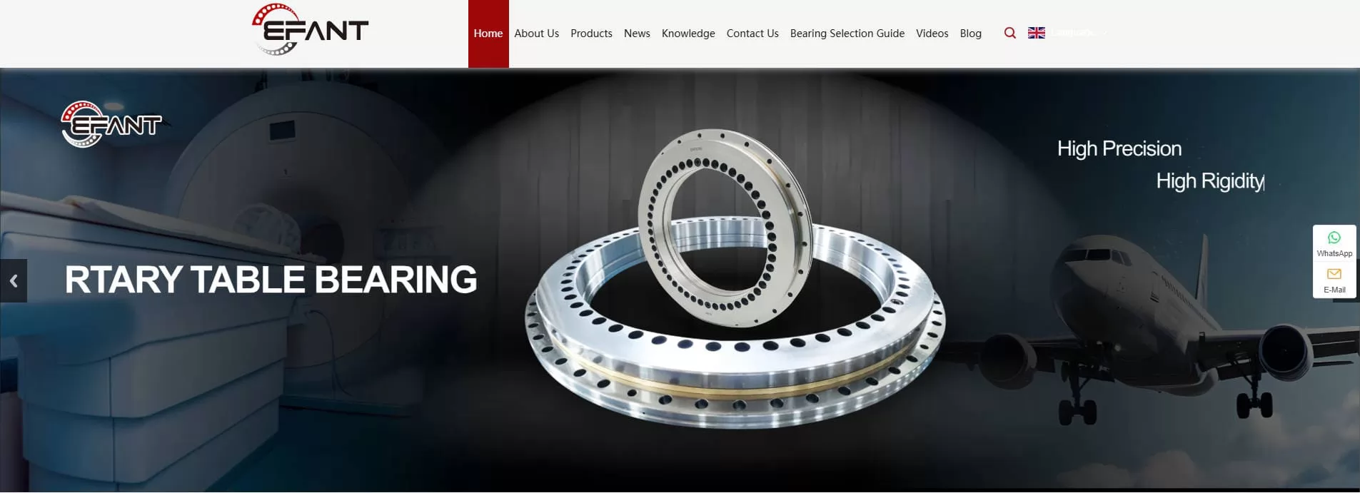 E-FIND Bearing Precision Cross Roller and Rotary Table Bearing Manufacturer China