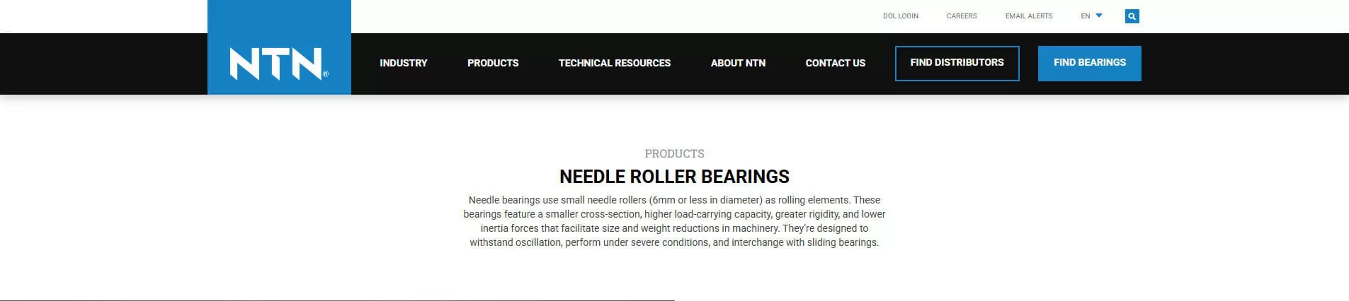 NTN Needle Roller Bearing Manufacturer Japan