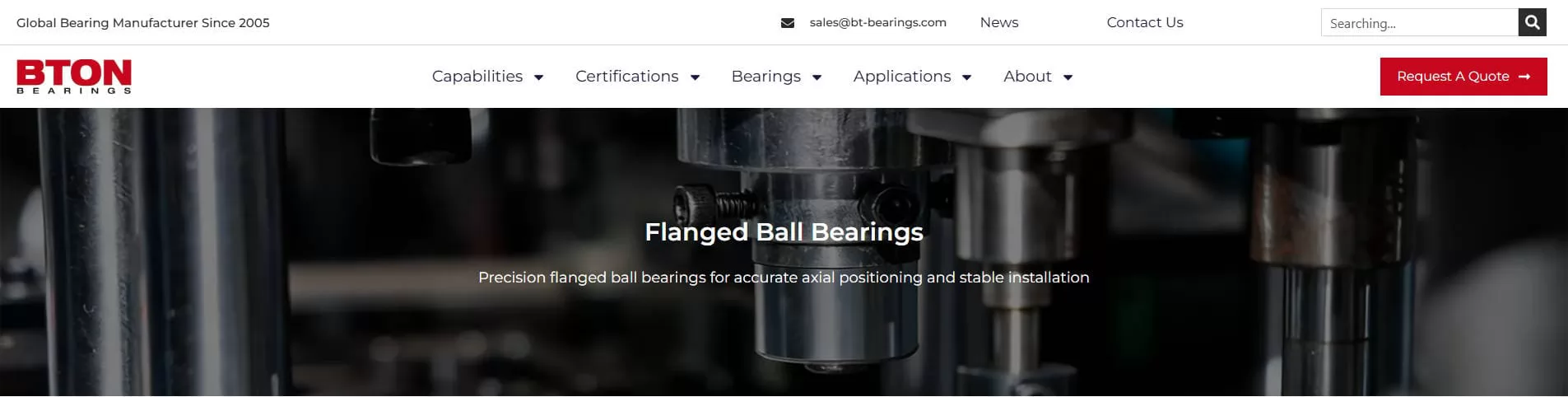 BTON Bearings China Flanged Ball Bearing Factory Manufacturer