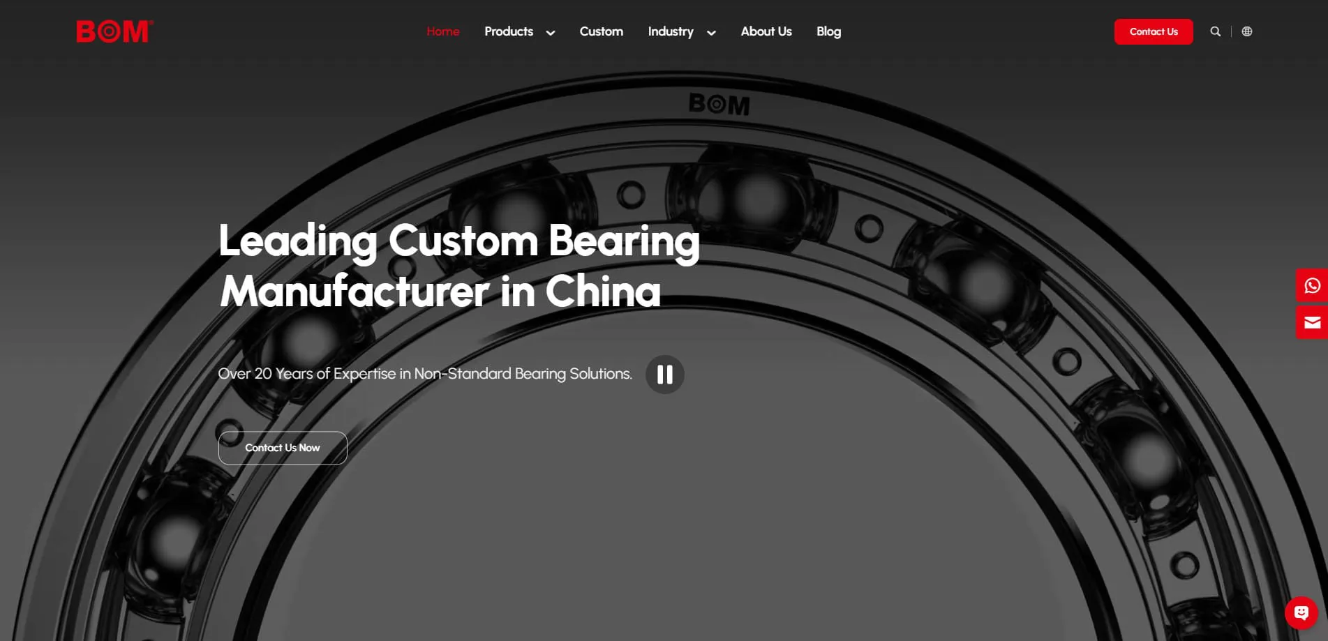 Bom Bearing - Zhejiang China precision double row ball bearing manufacturer and custom solutions provider