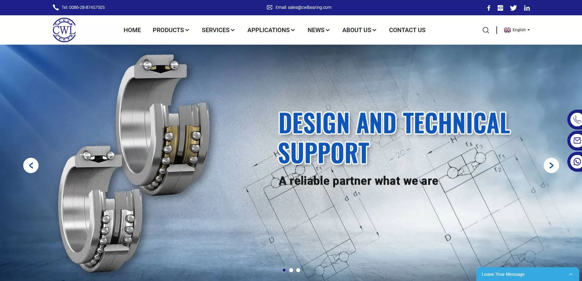 CWL Bearing - double row ball bearing manufacturer and supplier in Chengdu, China