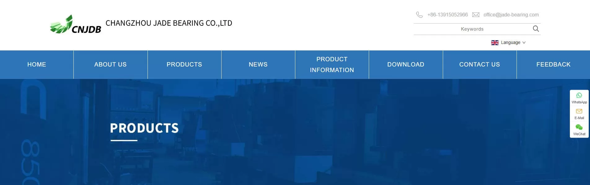Jade Bearing China Track Roller Bearing Manufacturer