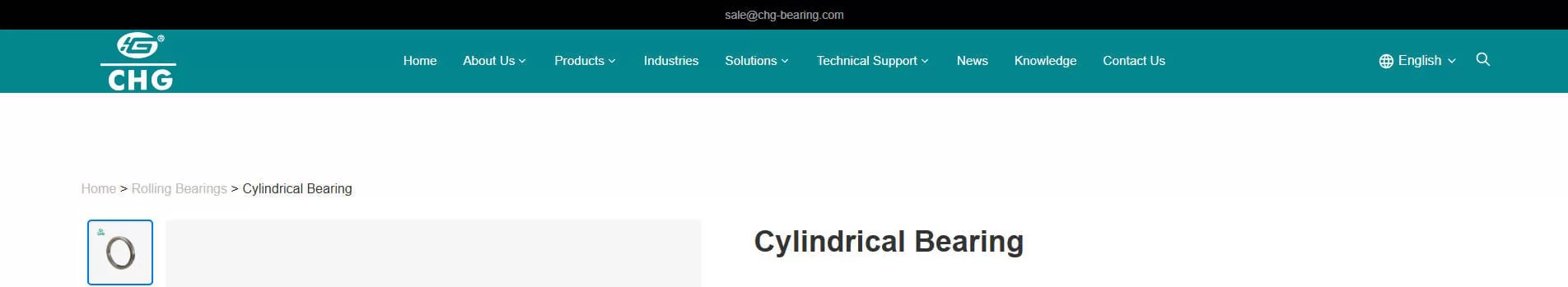 CHG Bearing China Cylindrical Roller Bearing Factory