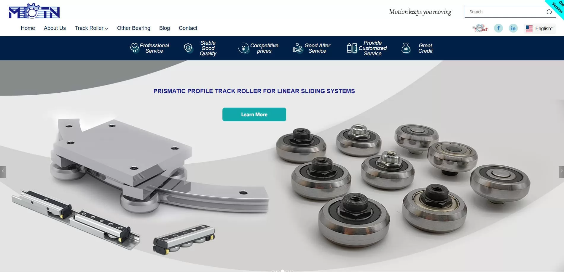 Motion Bearing China Track Roller Bearing Manufacturer and Supplier