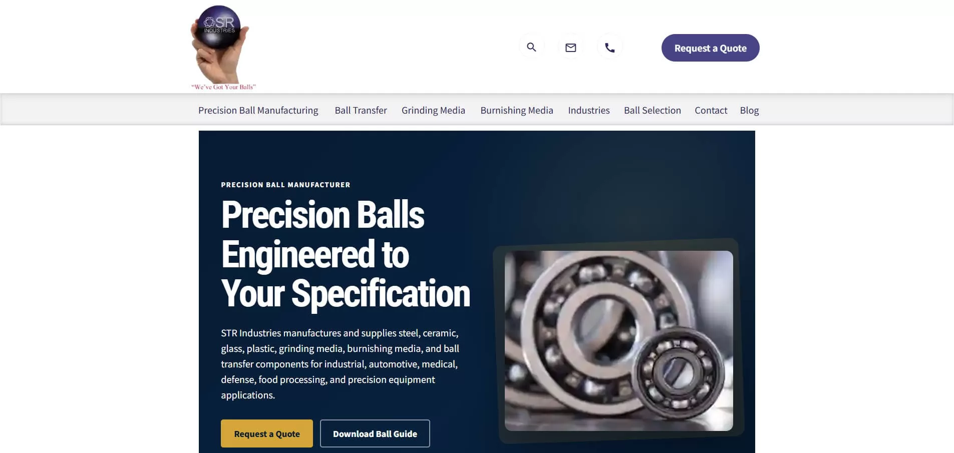 Stainless Steel Ball Bearings Manufacturer USA - STR Industries