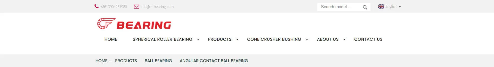 CF Bearing Angular Contact Ball Bearing Manufacturer in China