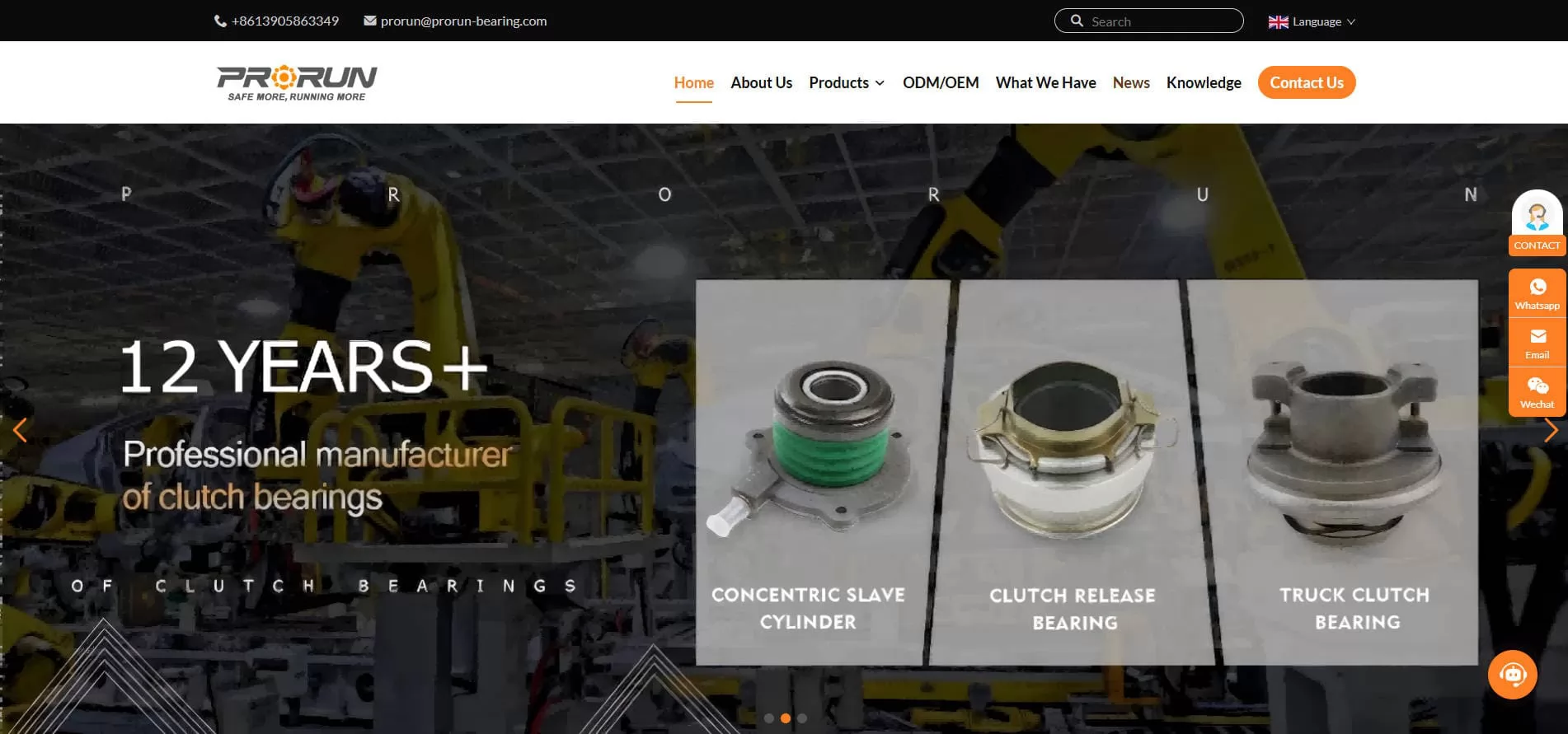 PRORUN - Hangzhou China double row ball and roller wheel bearing manufacturer
