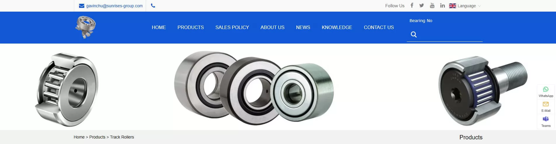 FRD Bearing China Track Roller Bearing Manufacturer