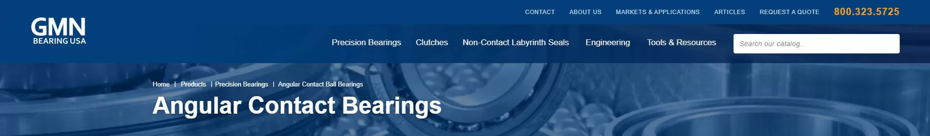 GMN angular contact ball bearing supplier factory