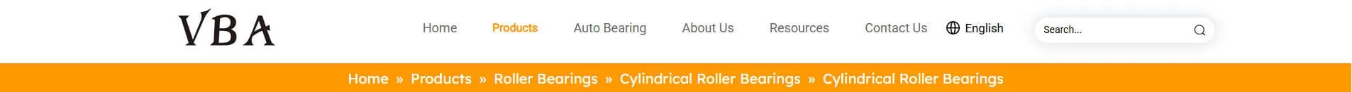 VBA Bearing China Cylindrical Roller Bearing Supplier