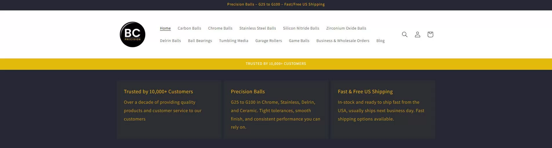 Stainless Steel Ball Bearings Supplier USA - BC Precision