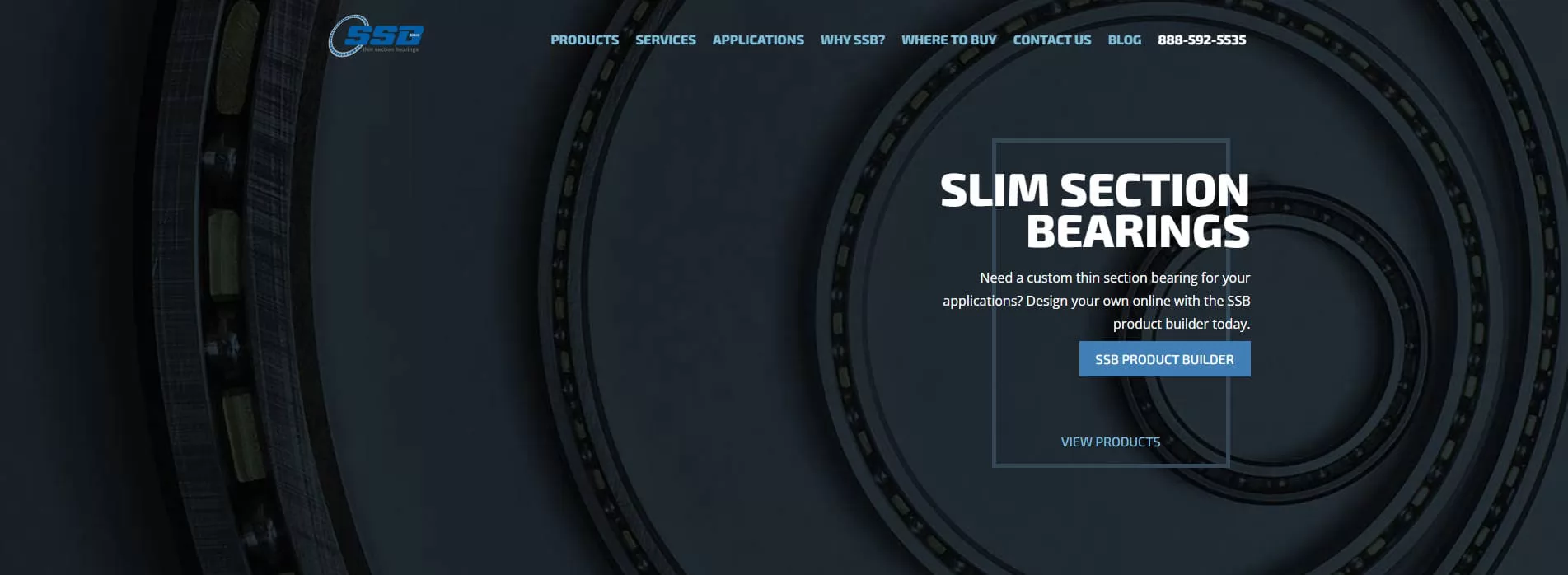 Slim Section Bearings USA Made Thin Section Bearings Factory