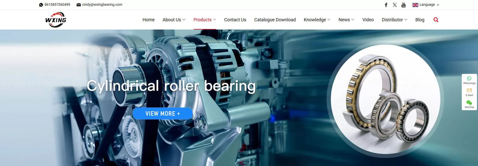 WXING Group China Cylindrical Roller Bearing Factory