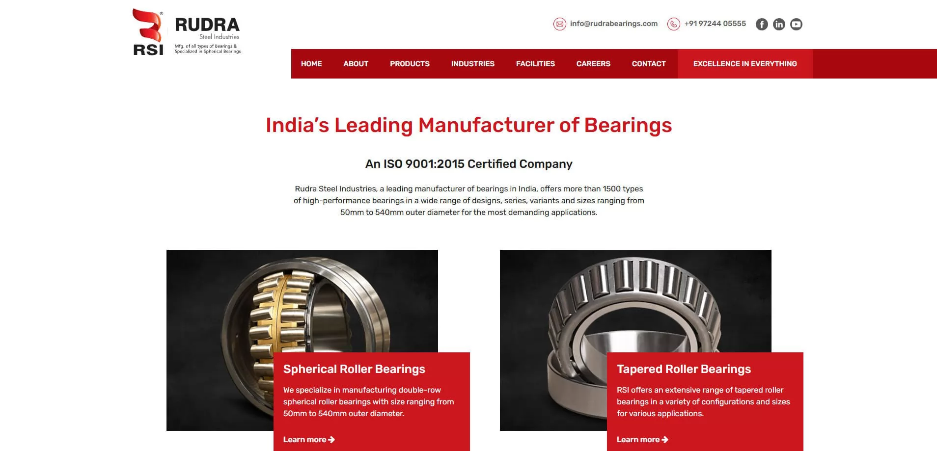Rudra Bearings - Taper Roller Bearings Manufacturer in India