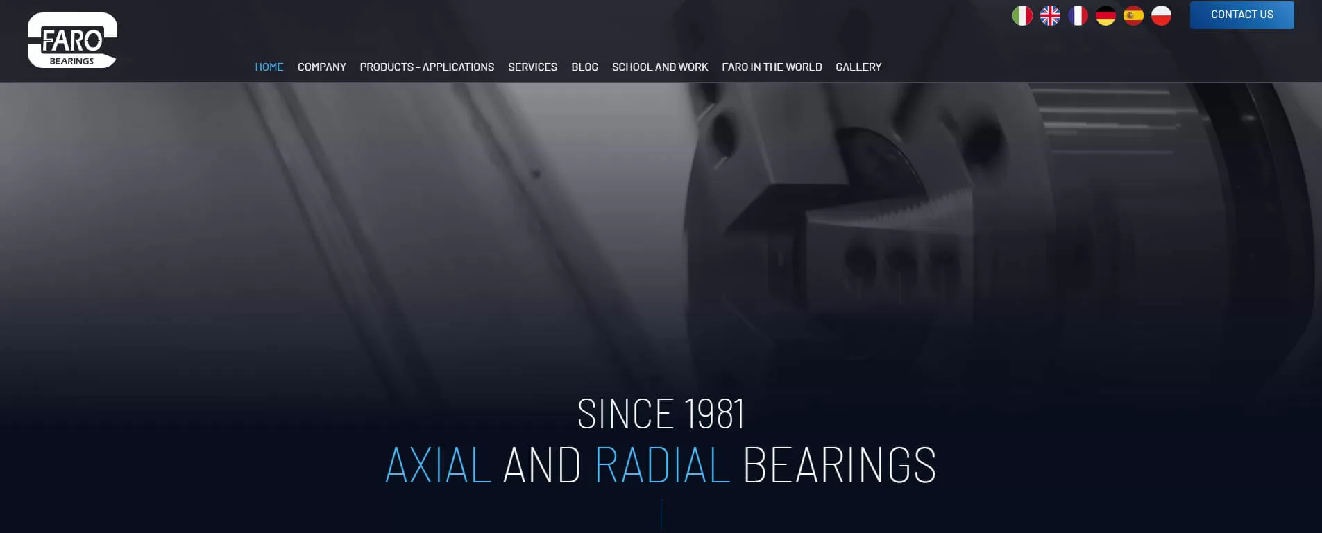 FARO Industriale - Italian Special Roller Bearings Manufacturer
