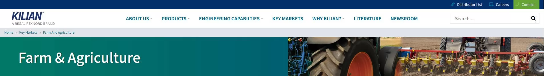 Kilian Agricultural Machinery Bearings Manufacturer in the USA