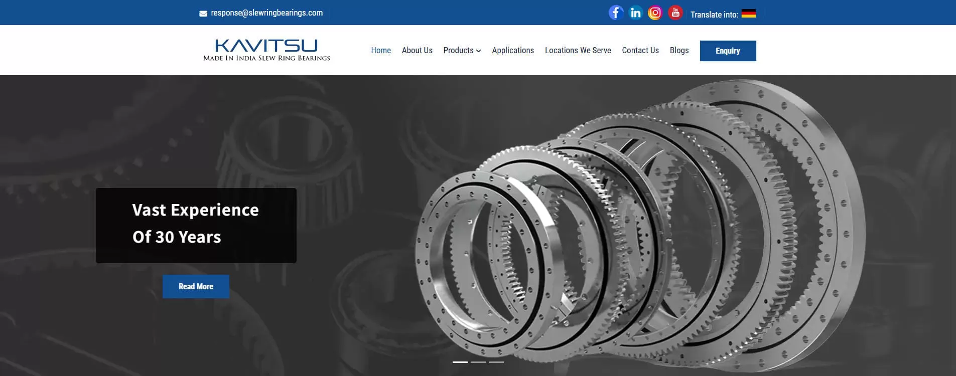 Kavitsu Robotronix Slewing Bearing Manufacturer India