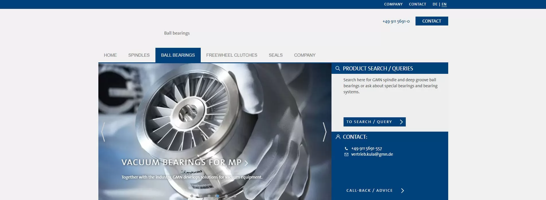GMN High Precision Ball Bearing Manufacturer Germany