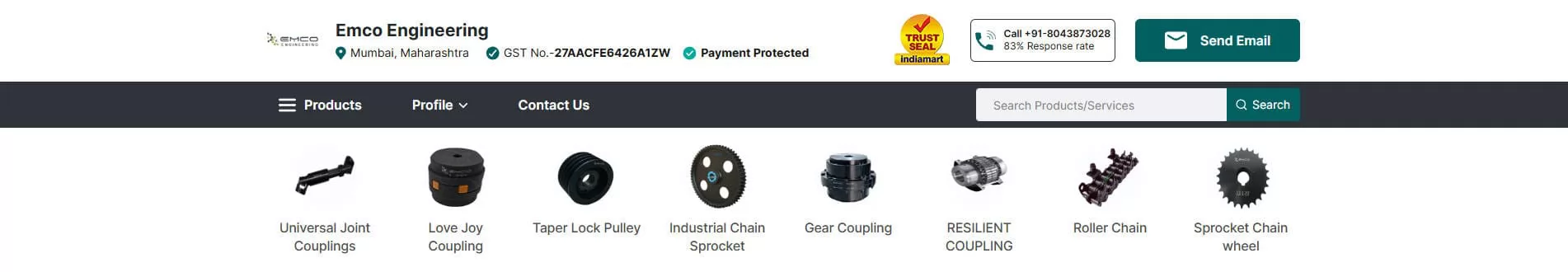 EMCO Engineering Slew Ring Bearing Manufacturer India