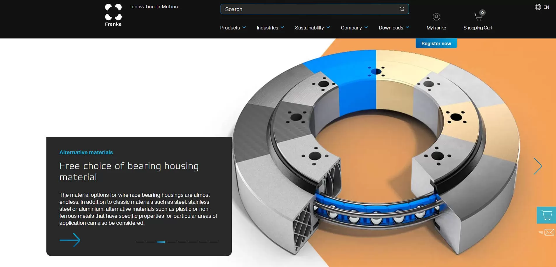 Franke Wire Race Ball Bearing Manufacturer in Germany