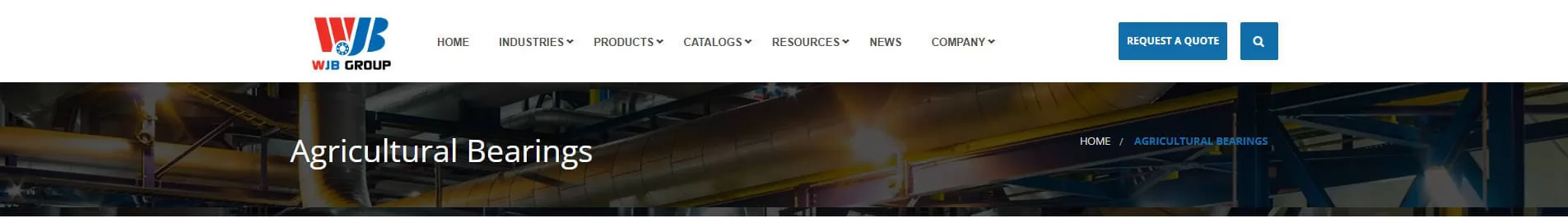 WJB Bearings Agricultural Machinery Bearing Manufacturer in the USA