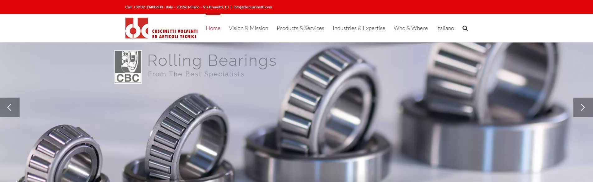 Top Ball Bearing Manufacturers and Suppliers in Italy - CBC Cuscinetti